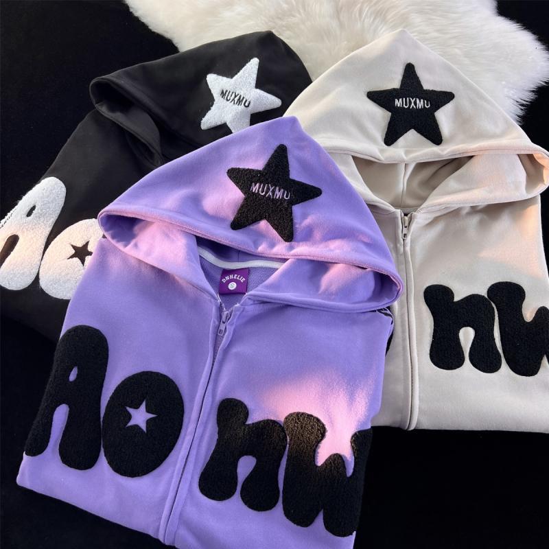 Y2K Harajuku Zipper Hoodie