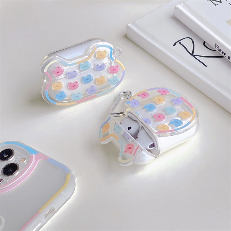Coloful Bear Case for AirPods