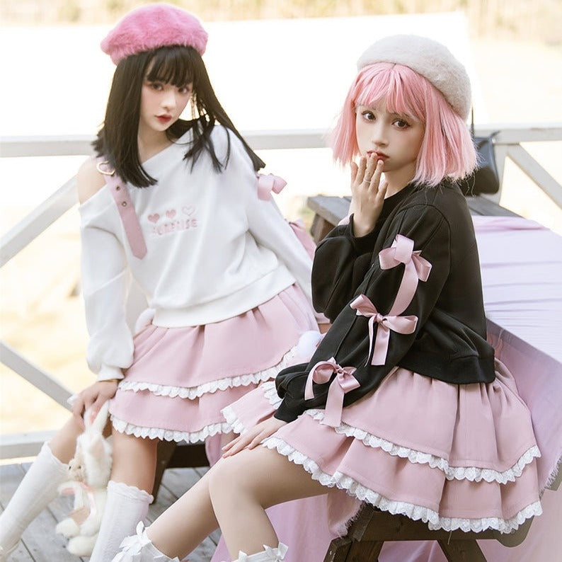 Pastel Goth Heart Sweater