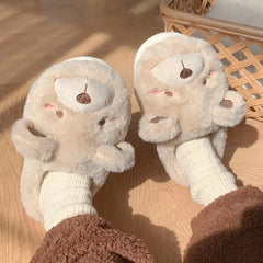Kawaii Bear Winter Slippers