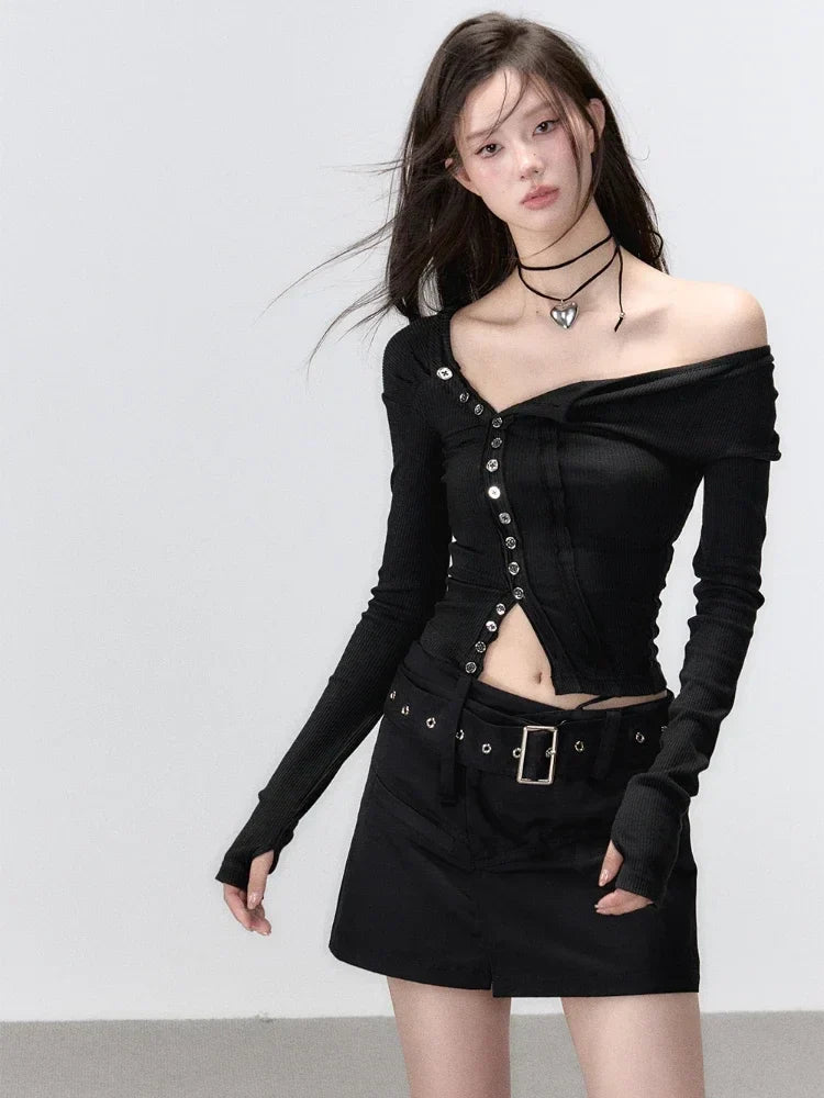 Korean Slim Crop Top