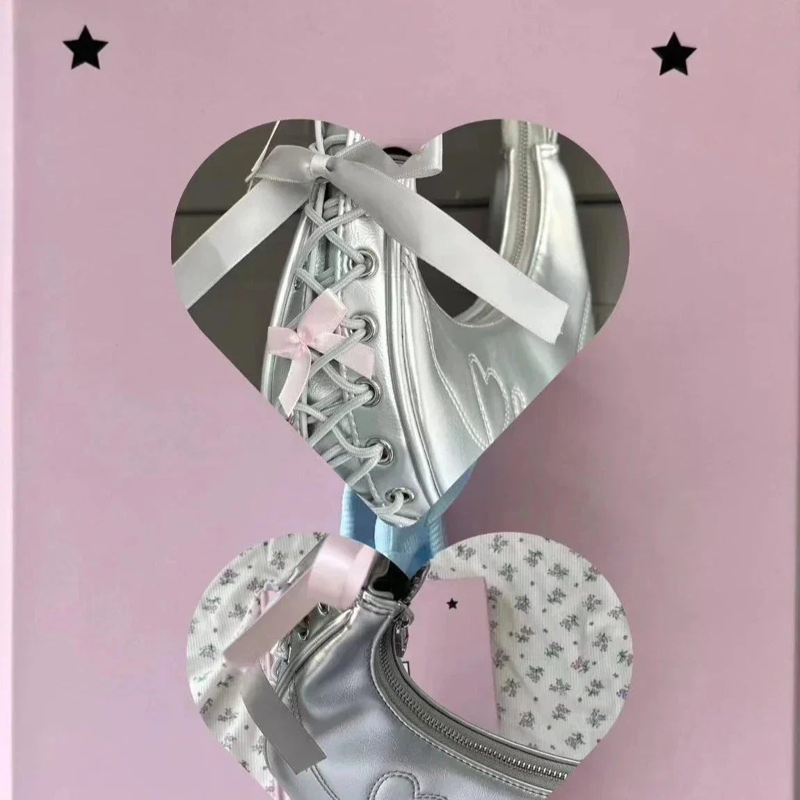 Cute Lolita Silver Bag