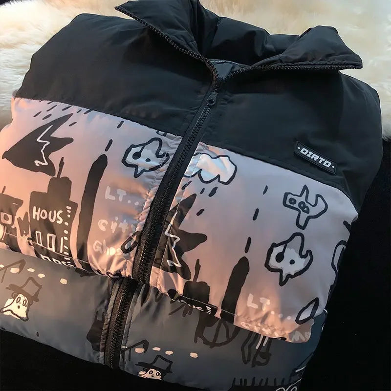 Y2K Graffiti Winter Jacket