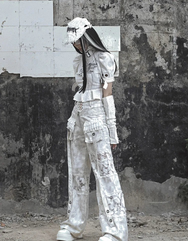 Ripped Two-Piece Cargo Pants