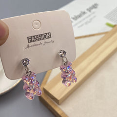 Colorful Acrylic Bear Earrings