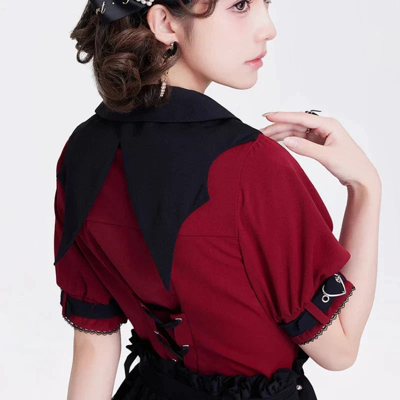 Gothic Lolita Outfit - Shirt & Skirt