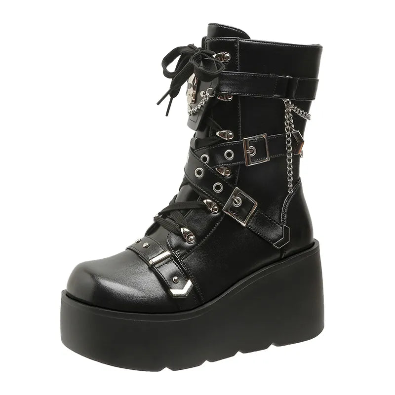 Punk Y2K Platform Boots