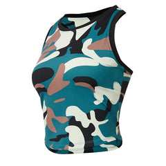 Camo Slim Fit Women's Sports & Fitness Top