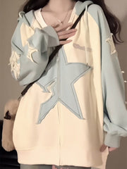 Harajuku Star Zip Up Hoodie