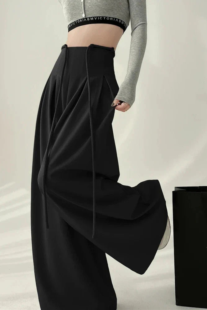 Korean High Waist Wide Pants