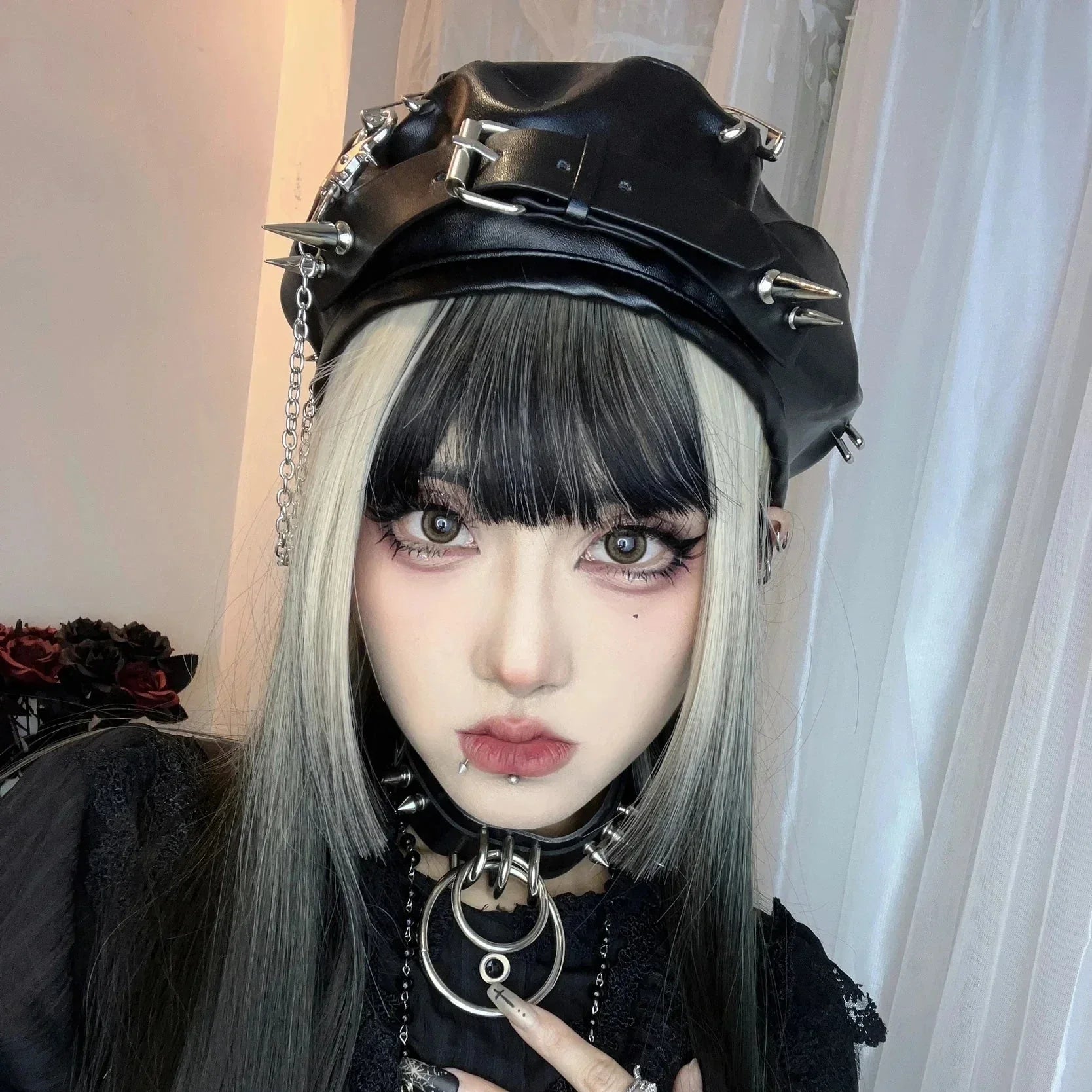 Y2K Gothic Lolita Beret