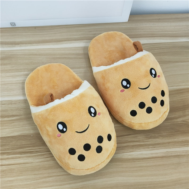 Kawaii Bubble Tea Slippers