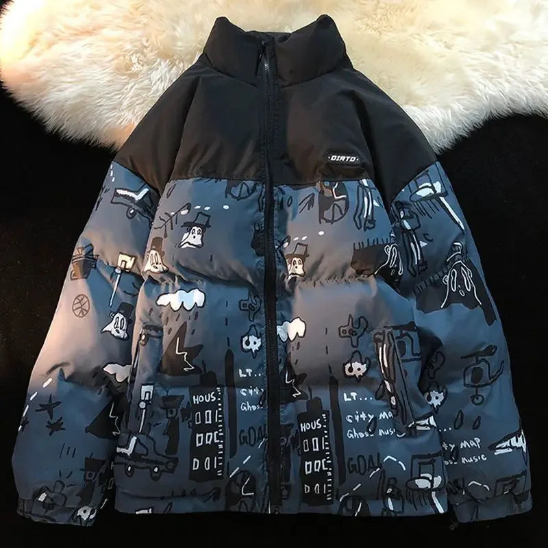 Y2K Graffiti Winter Jacket