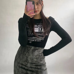 Korean Casual Slim Crop Top