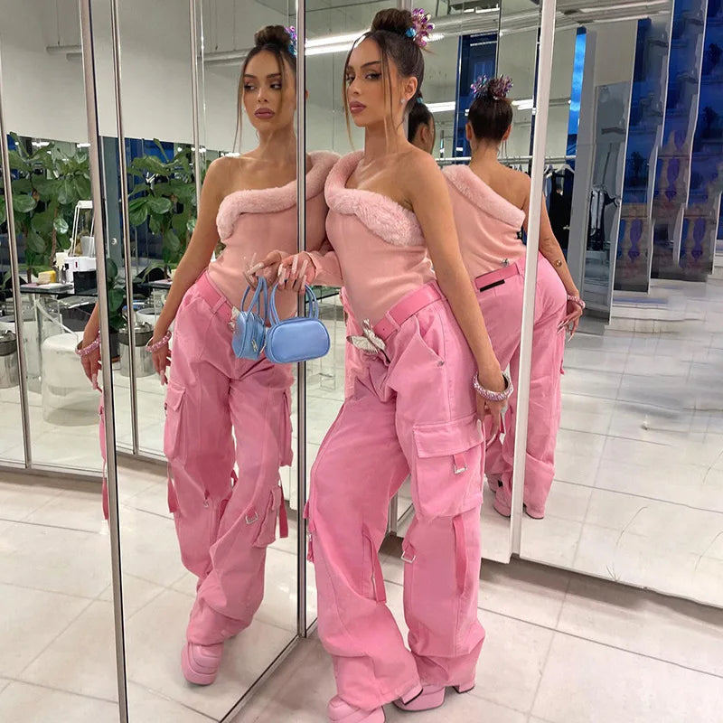 Pastel Techwear Cargo Pants