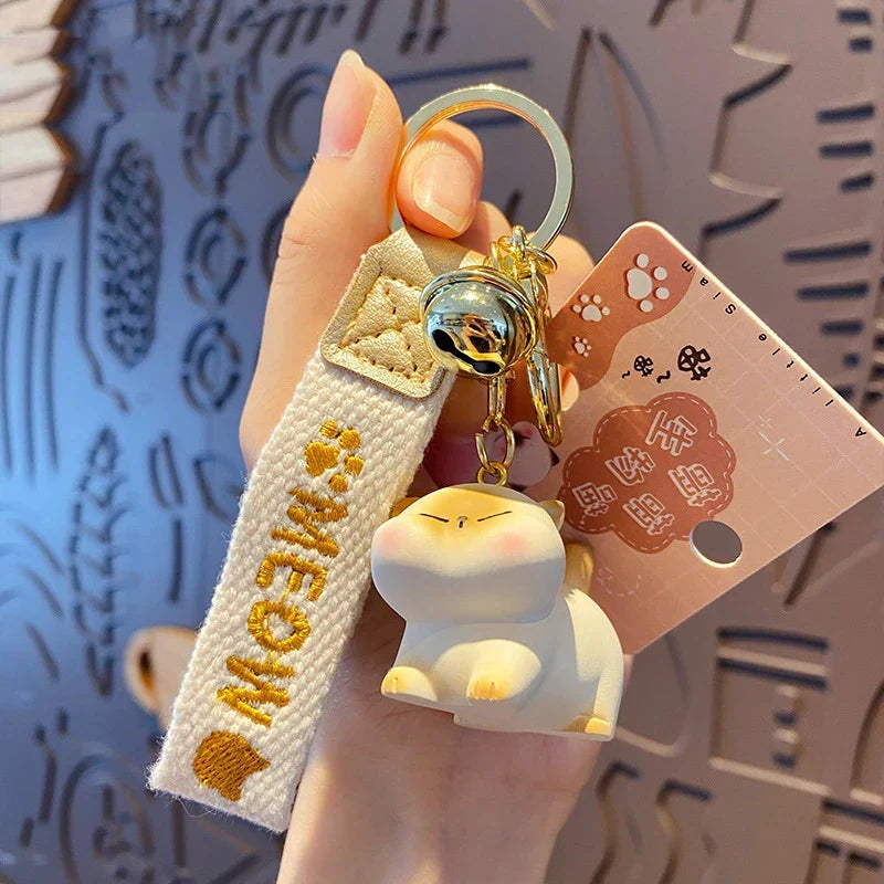 Cartoon Cat Keychain