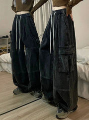 Retro Wide Corduroy Pants