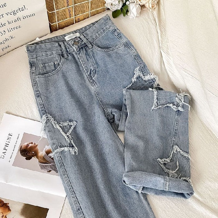 Korean Fashion High Waist Jeans