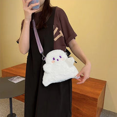 Cute Ghost Fluffy Backpack