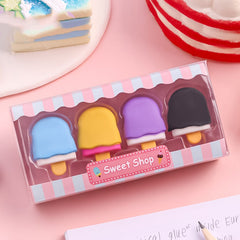 Kawaii Lollipop Erasers Set