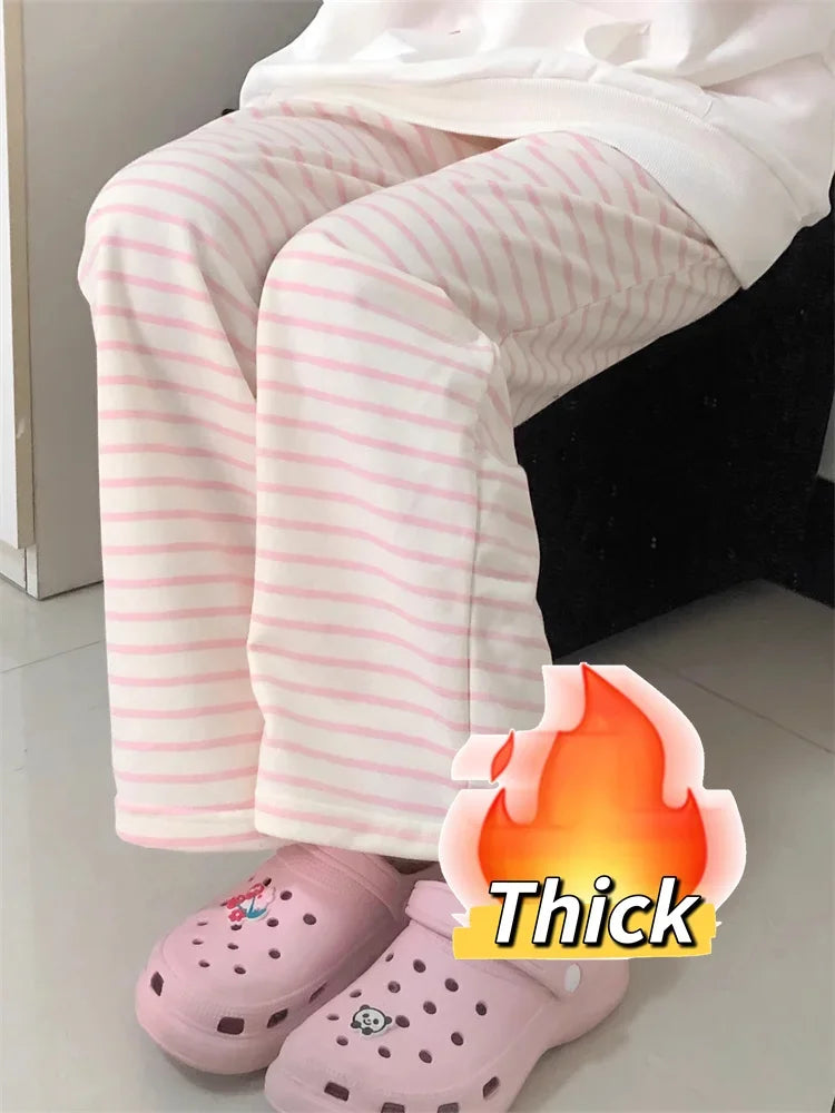 Kawaii Striped Basic Pants