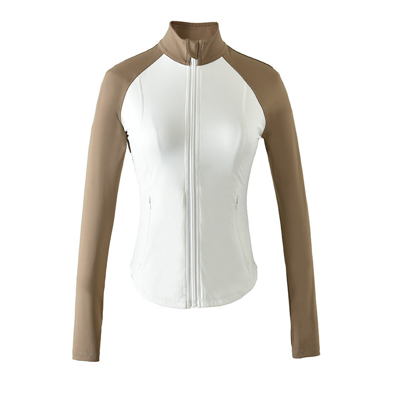 Two Color Slim Fit Women's Yoga & Fitness Top