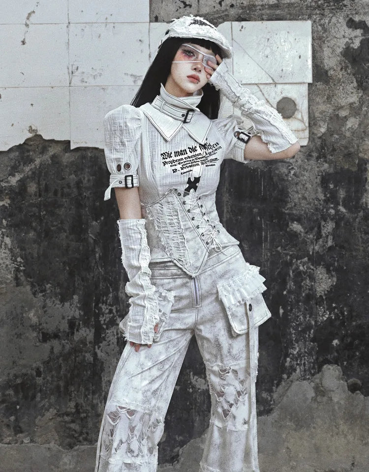 Ripped Two-Piece Cargo Pants