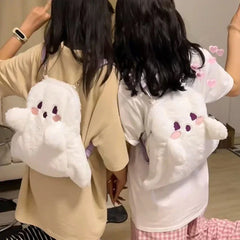 Cute Ghost Fluffy Backpack