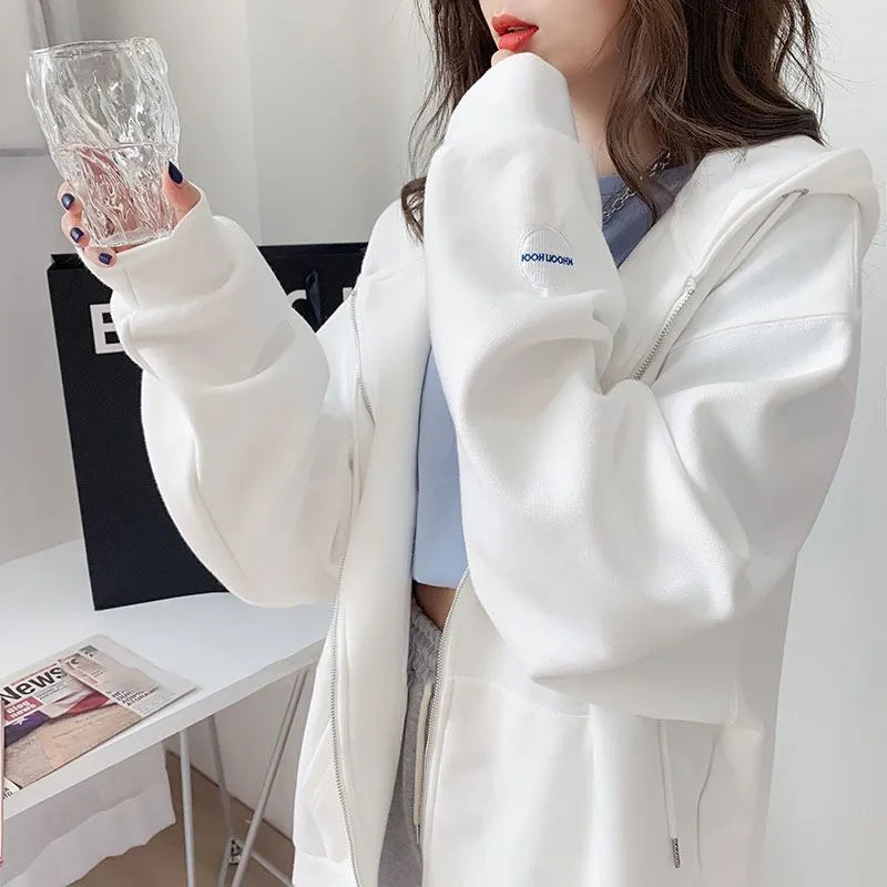 Casual Candy Color Hoodie