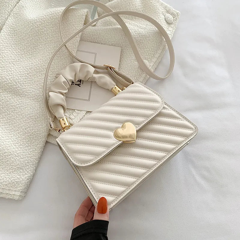 Metal Heart Shoulder Bag