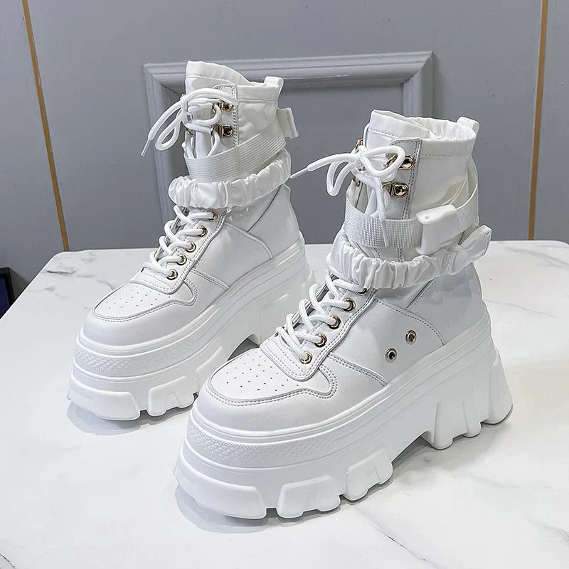 Punk Platform Motorcycle Boots