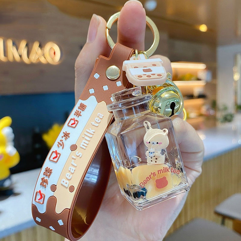 Cute Milk Tea Keychain