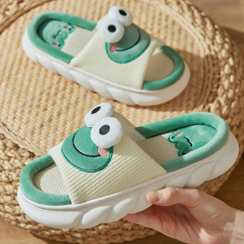 Kawaii Animals Platform Slippers