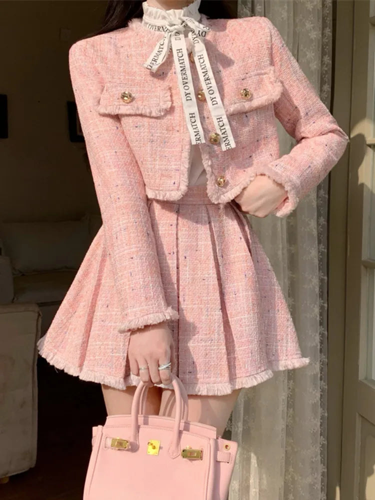 Korean Elegant 2 Piece Set - Jacket & Skirt