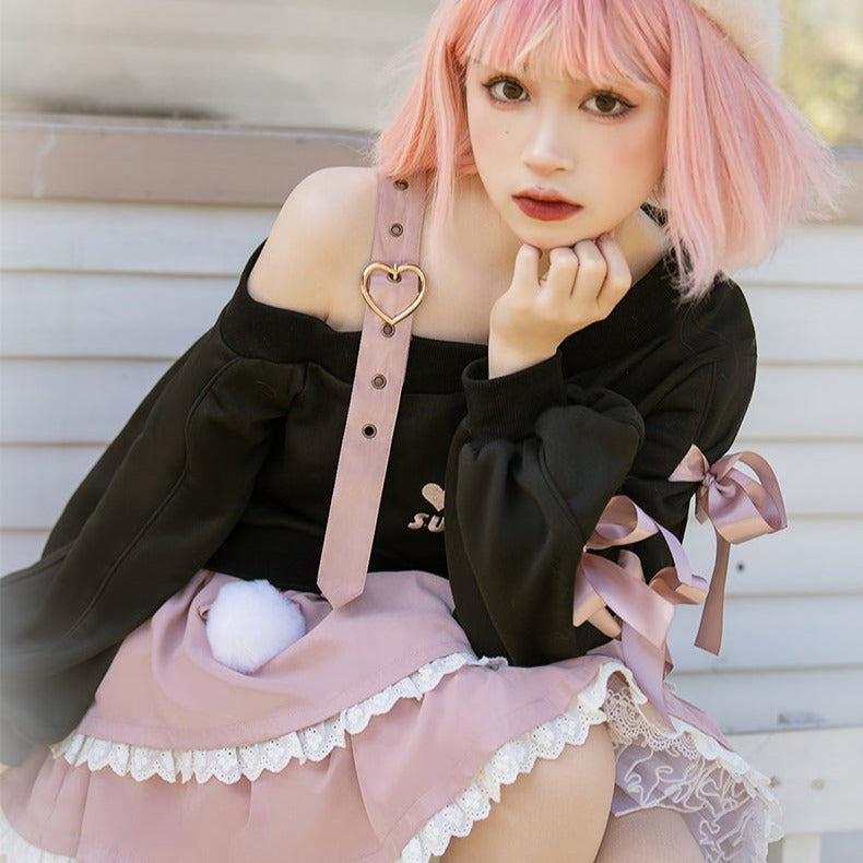 Pastel Goth Heart Sweater