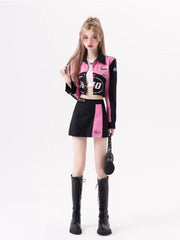 Aesthetic Y2K Jacket & Skirt