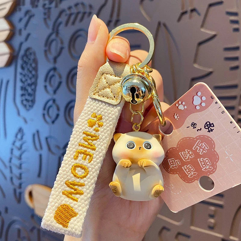 Cartoon Cat Keychain