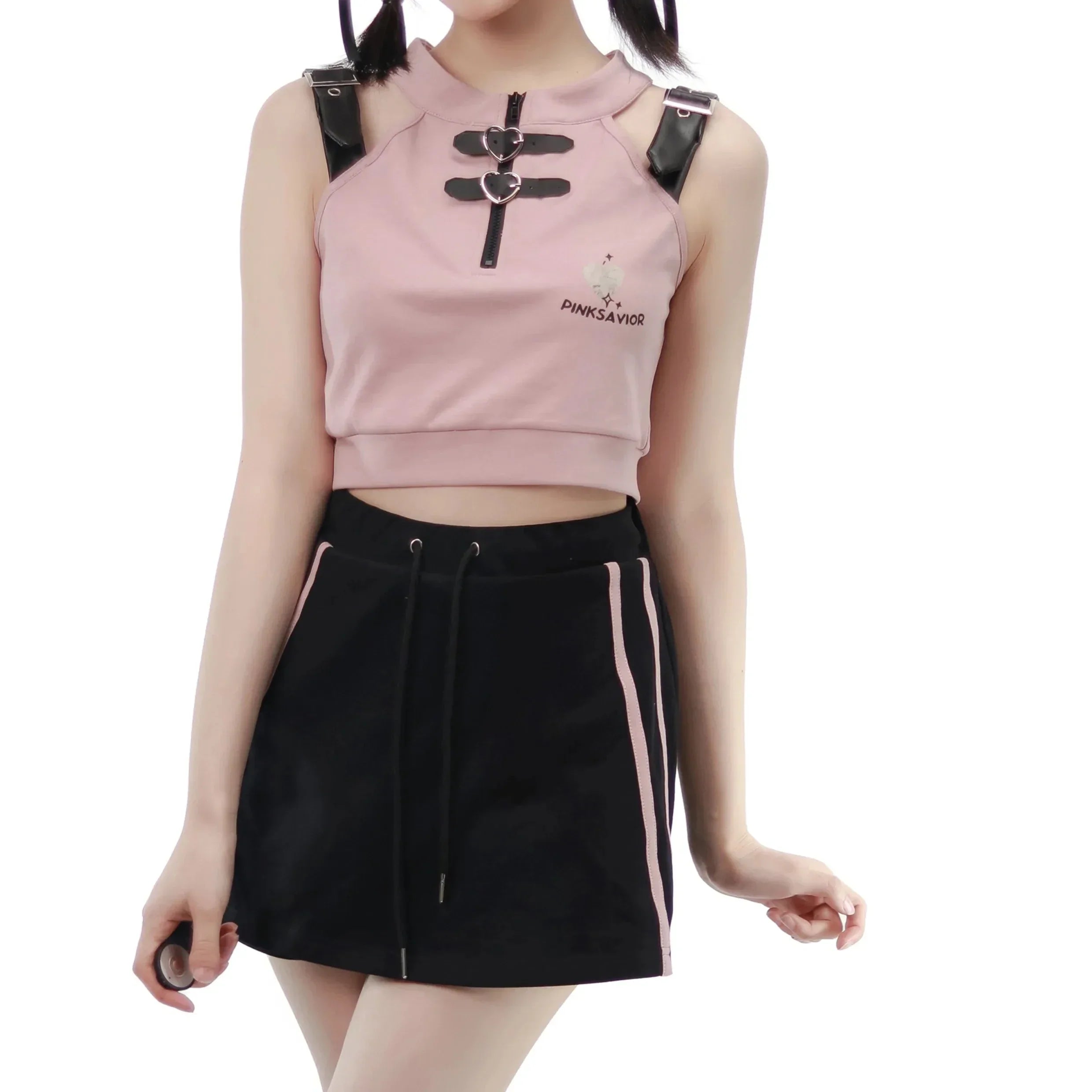 Pastel Gothic Japanese Outfit Set - Shorts, Pants & Tops