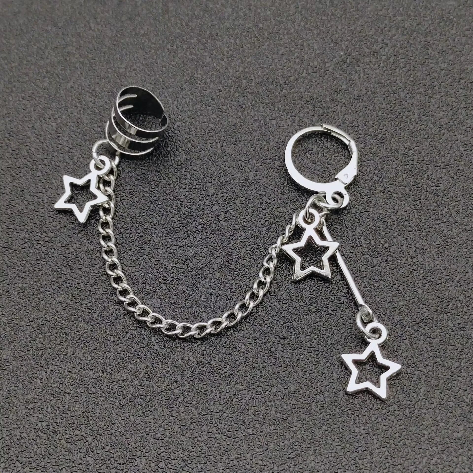 Star Chain Earrings