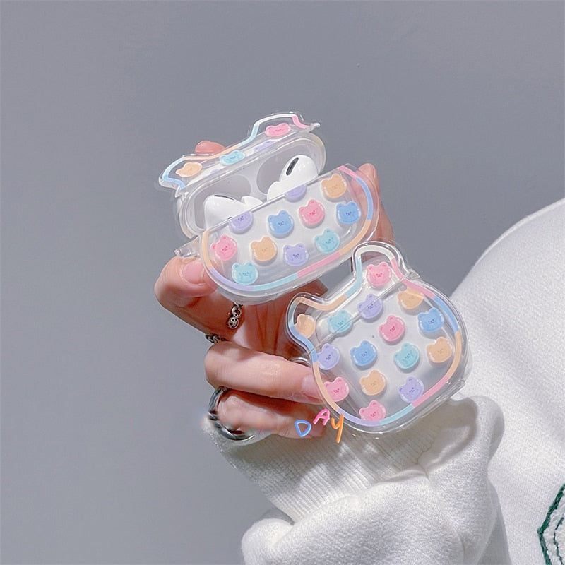 Coloful Bear Case for AirPods