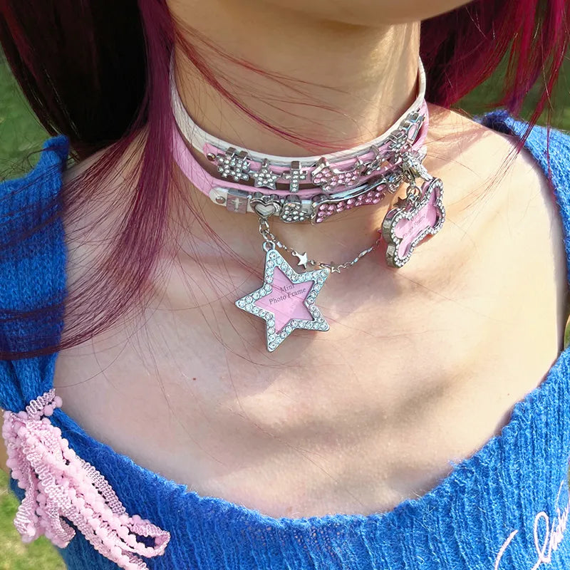 Y2K Cute Shiny Choker