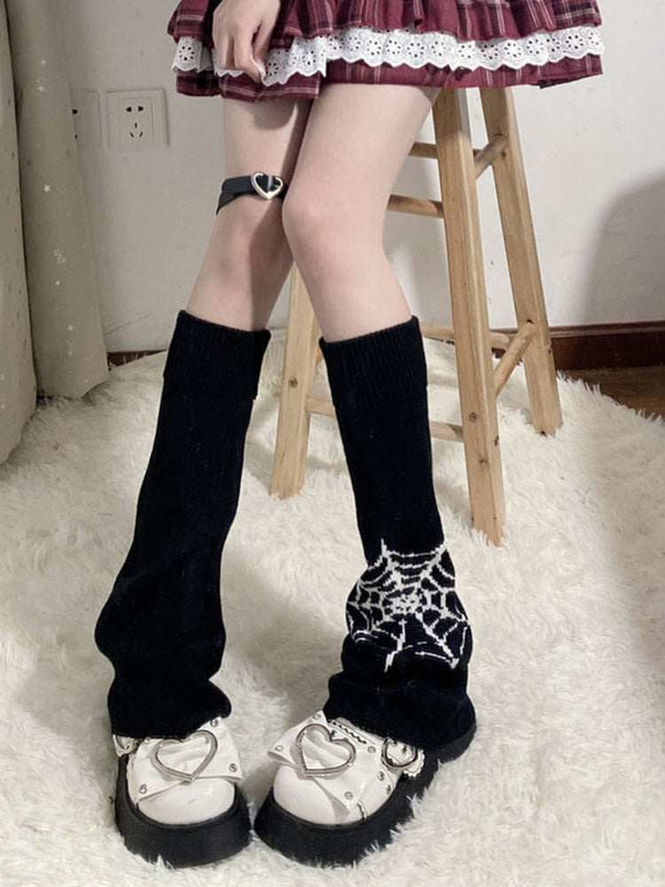 Y2k Goth Girl Japanese Leg Warmers