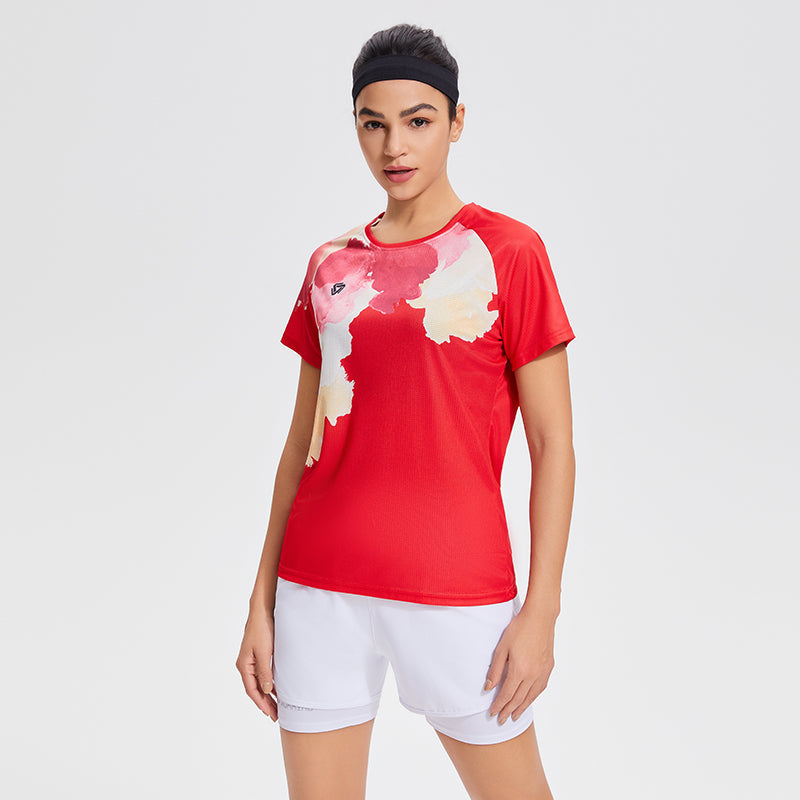 Printed Fitness Women's Yoga Top