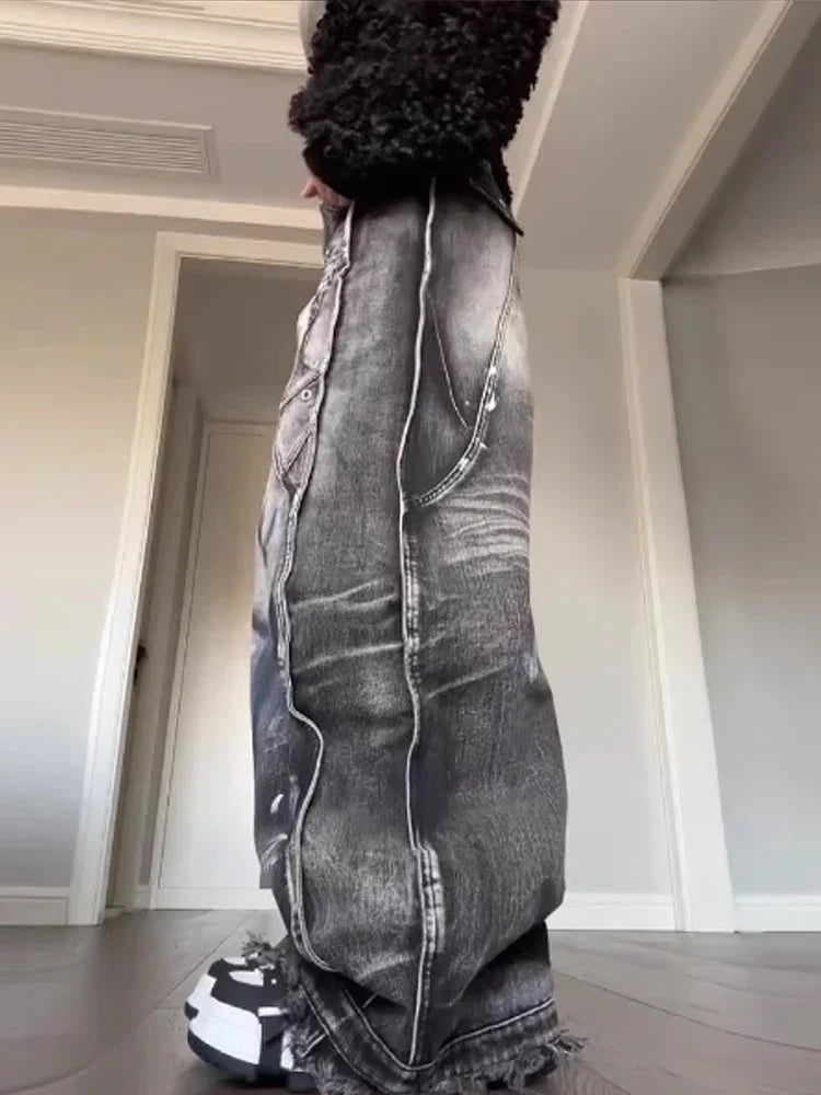 Y2K Graffiti Baggy Jeans