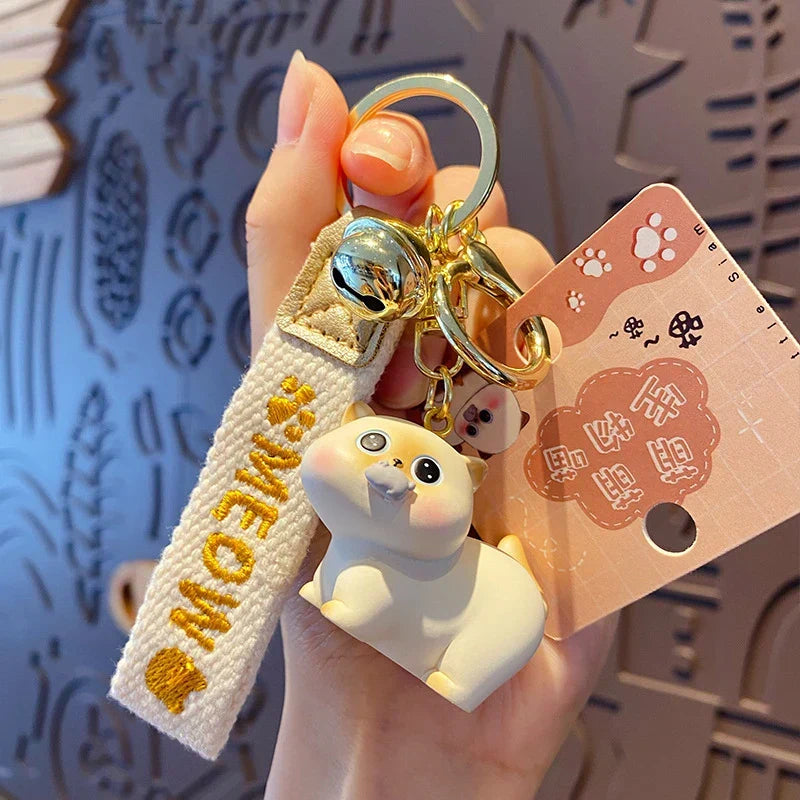 Cartoon Cat Keychain