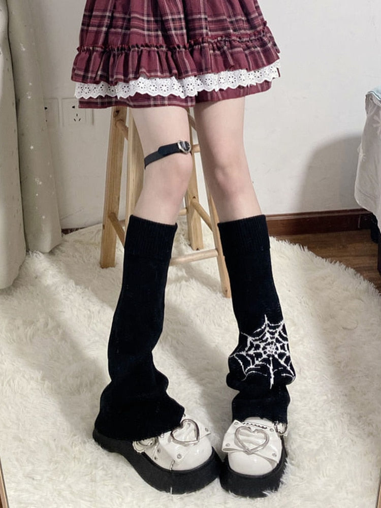 Y2k Goth Girl Japanese Leg Warmers
