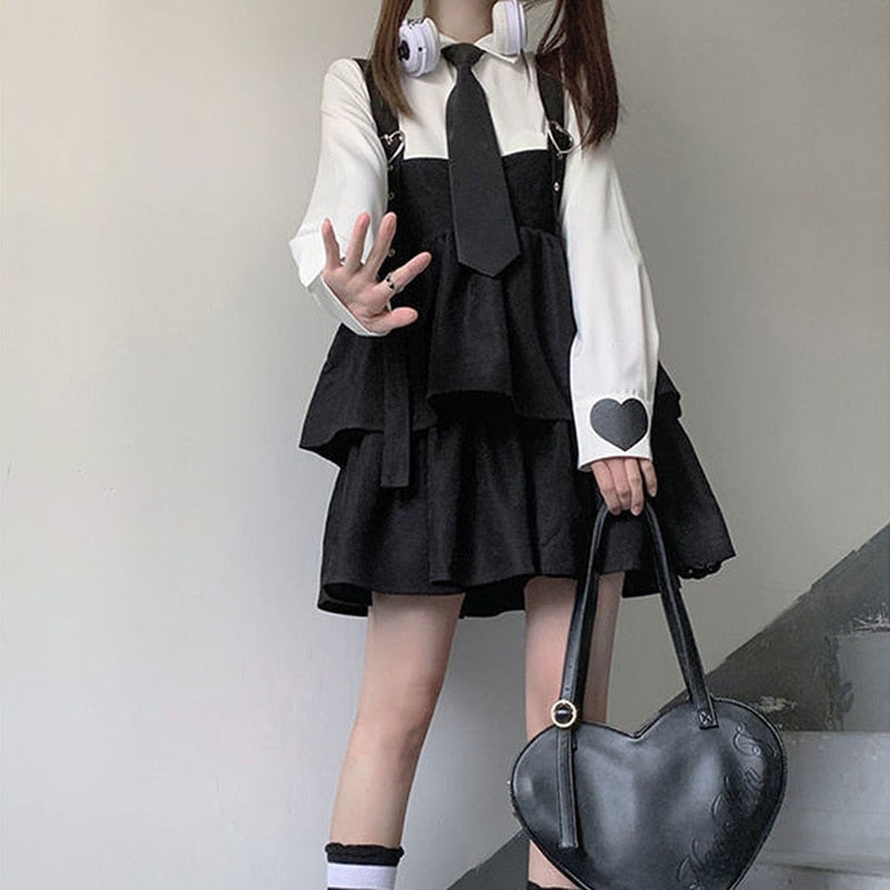 Korean Gothic Darkwear Dress
