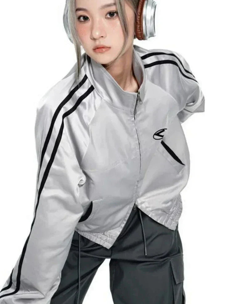Y2K Loose Track Jacket