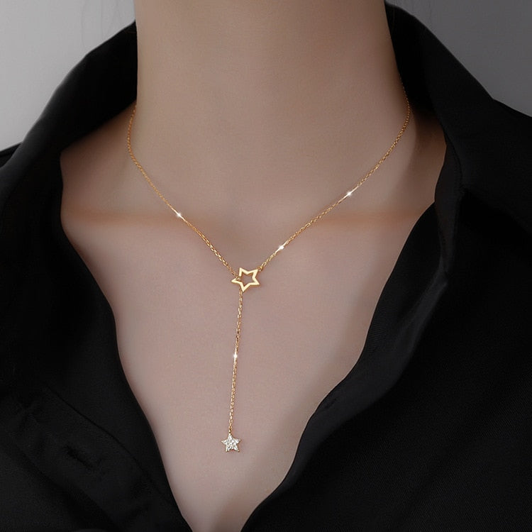 Zircon Stars Necklace