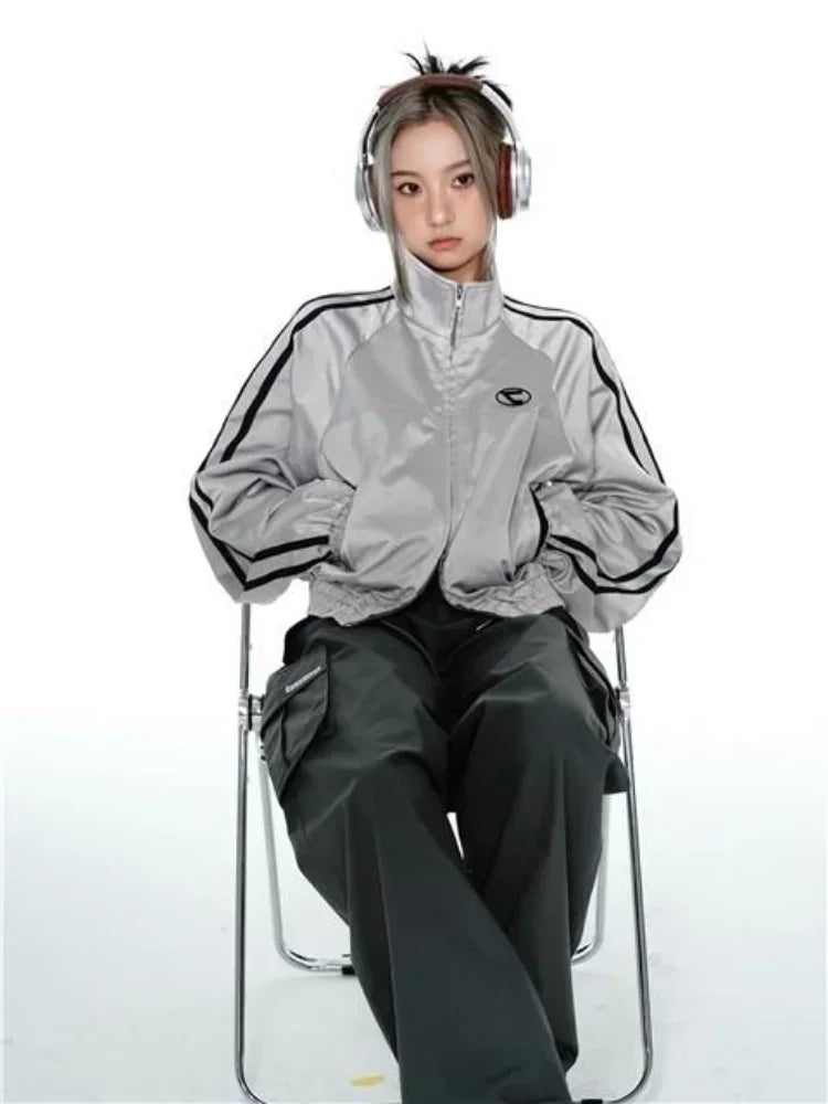 Y2K Loose Track Jacket
